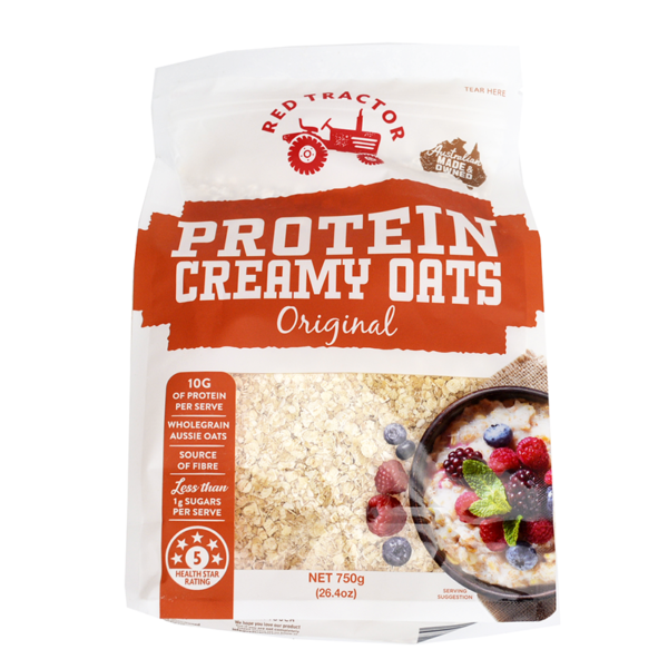 Red Tractor Foods Protein Creamy Oats 750g Biviano & Sons