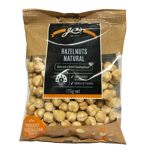 Hazelnuts Natural 175g Biviano & Sons
