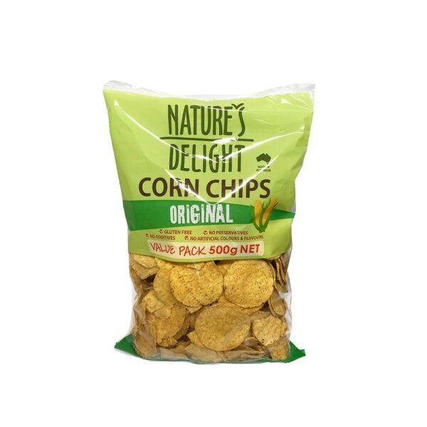 Nature's delight Corn Chips Original 500g Biviano & Sons