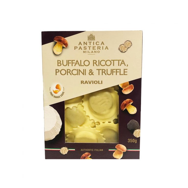 Antica Pasteria Milano Buffalo Ricotta, Porcini & Truffle Ravioli 350g